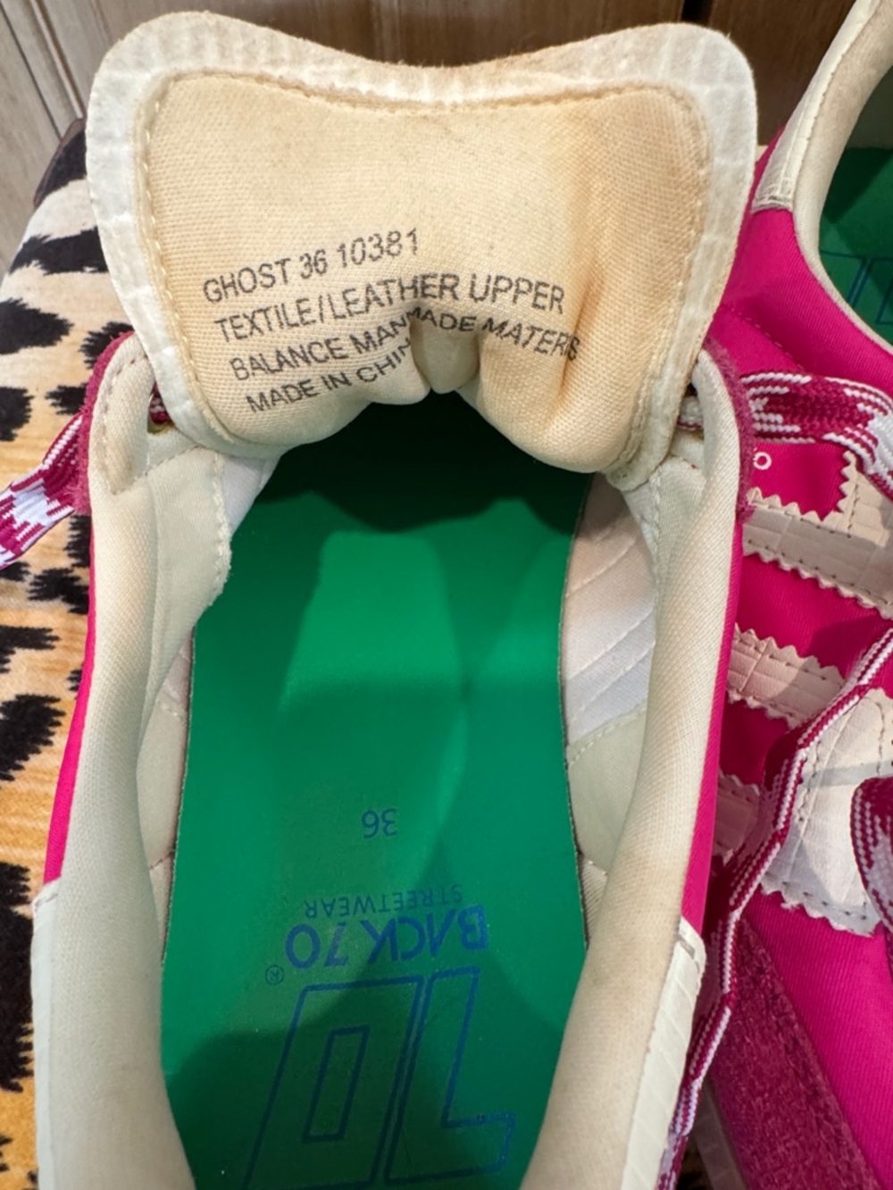 Pink Athletic Sneakers with White Accents - Picture 6 of 7